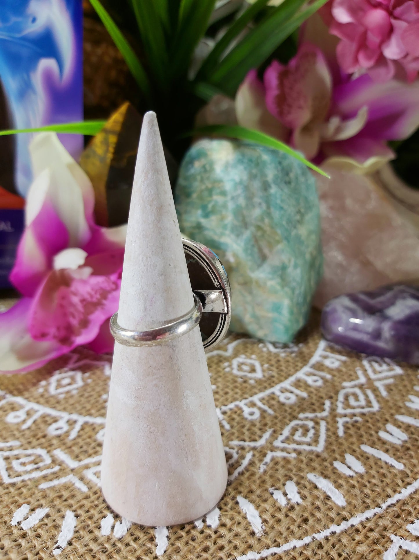 Turquoise Acceptance Ring Size US 7 (E237)