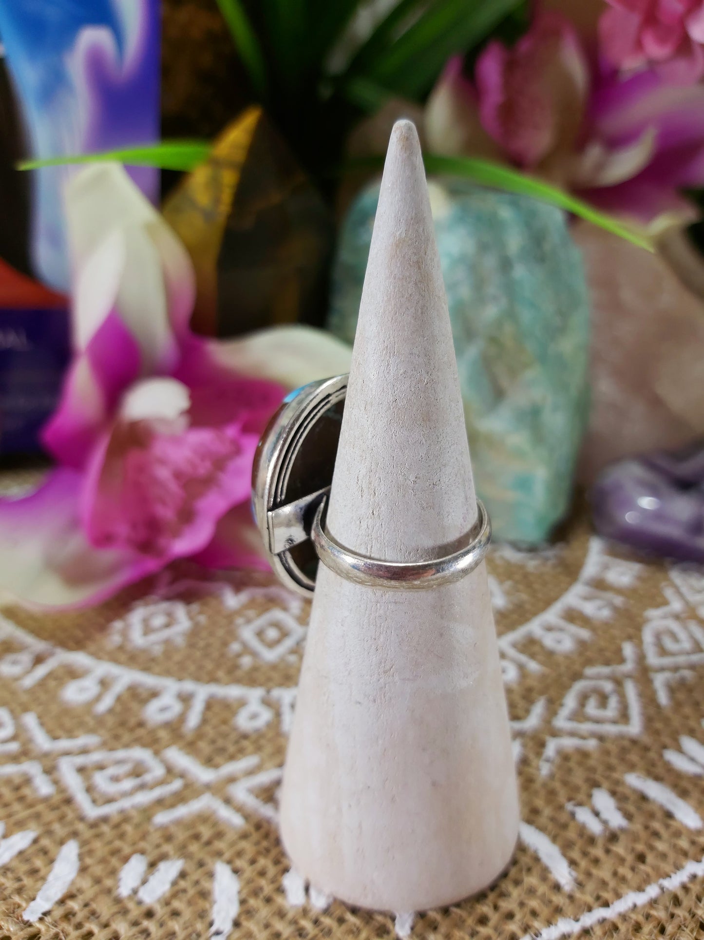 Turquoise Acceptance Ring Size US 7 (E237)