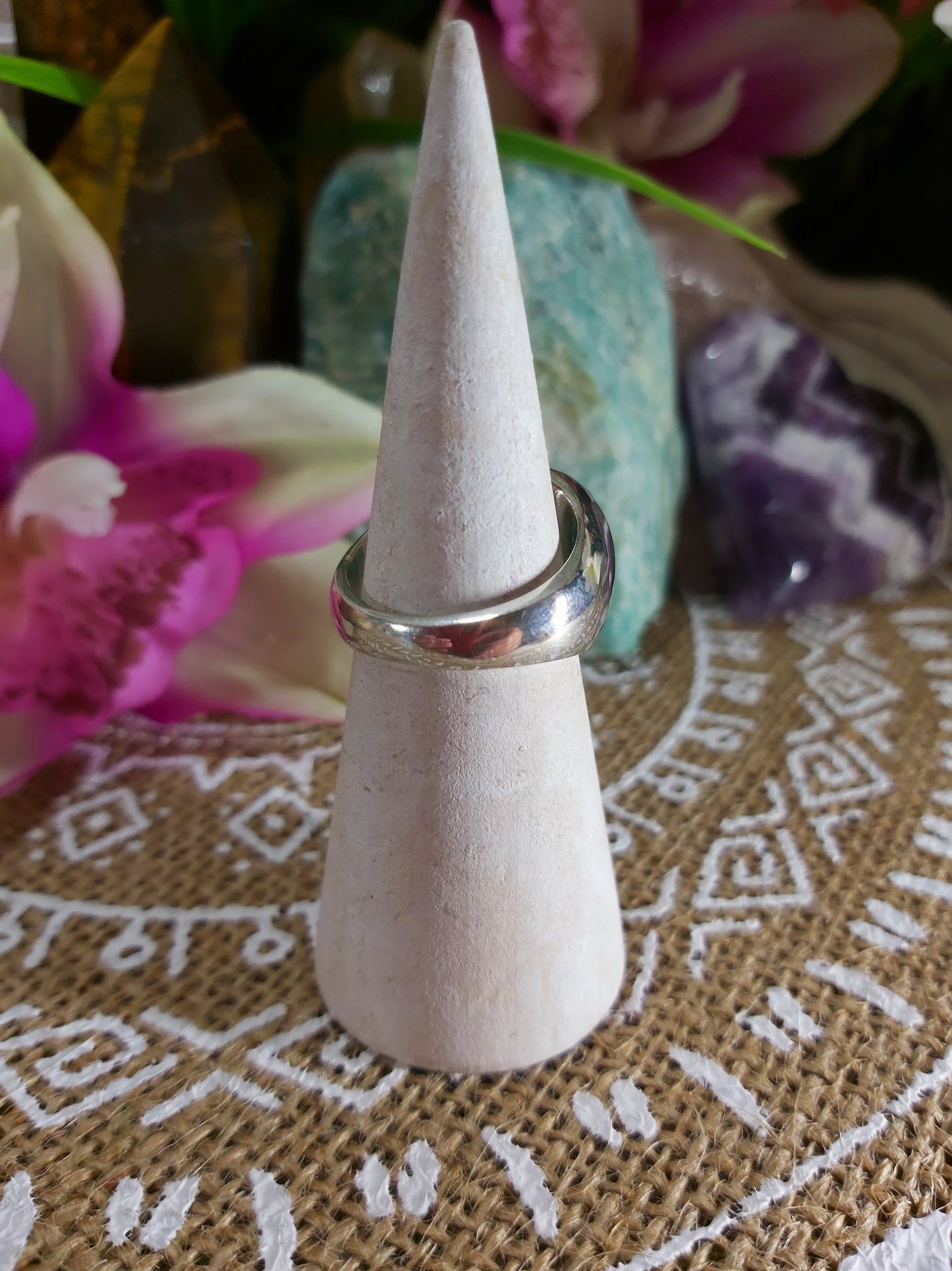 Larimar Emotional Healing Ring Size US 8 (E244)