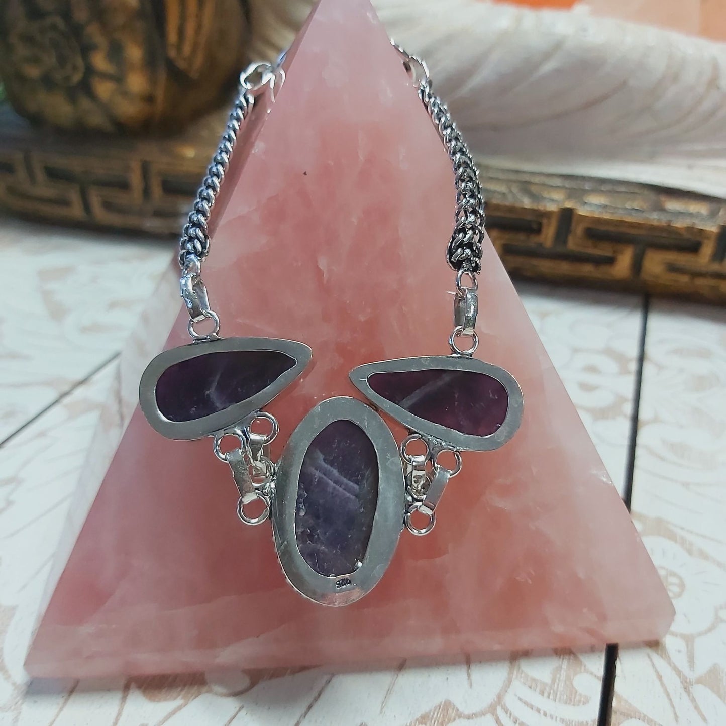 Amethyst Gemstone Bracelet 21 cm (E2501)