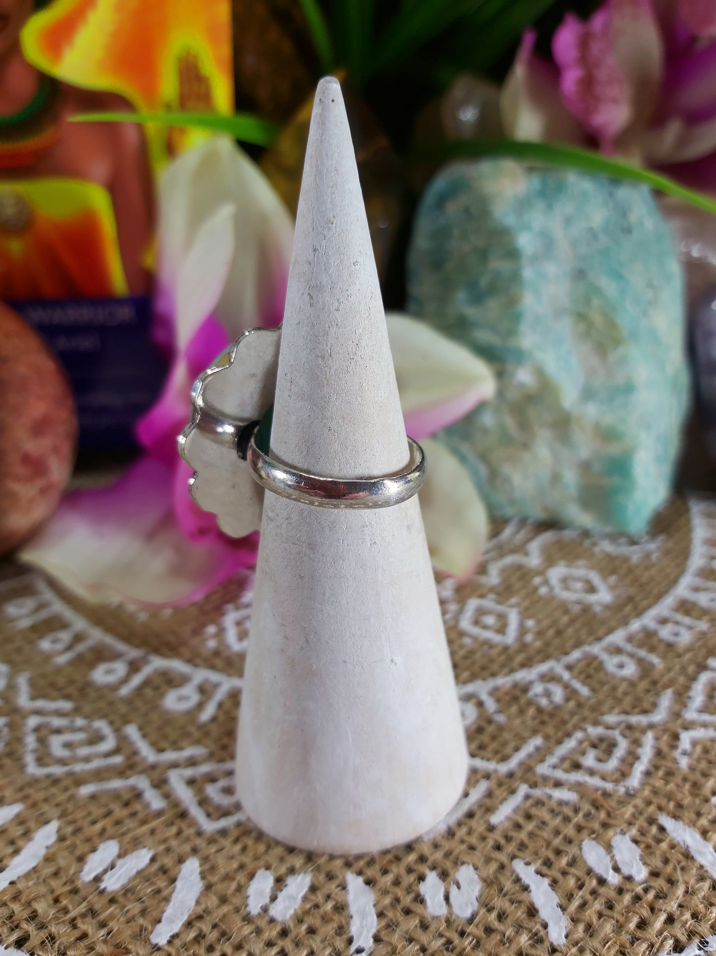 Peruvian Opal Tranquillity Ring Size US 7 (E258)