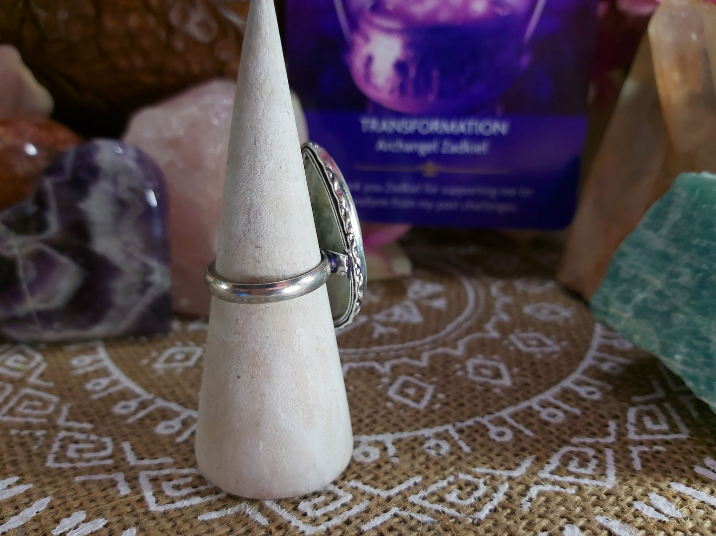 Agate Well Being & Balance Ring Size US 9 (E359)