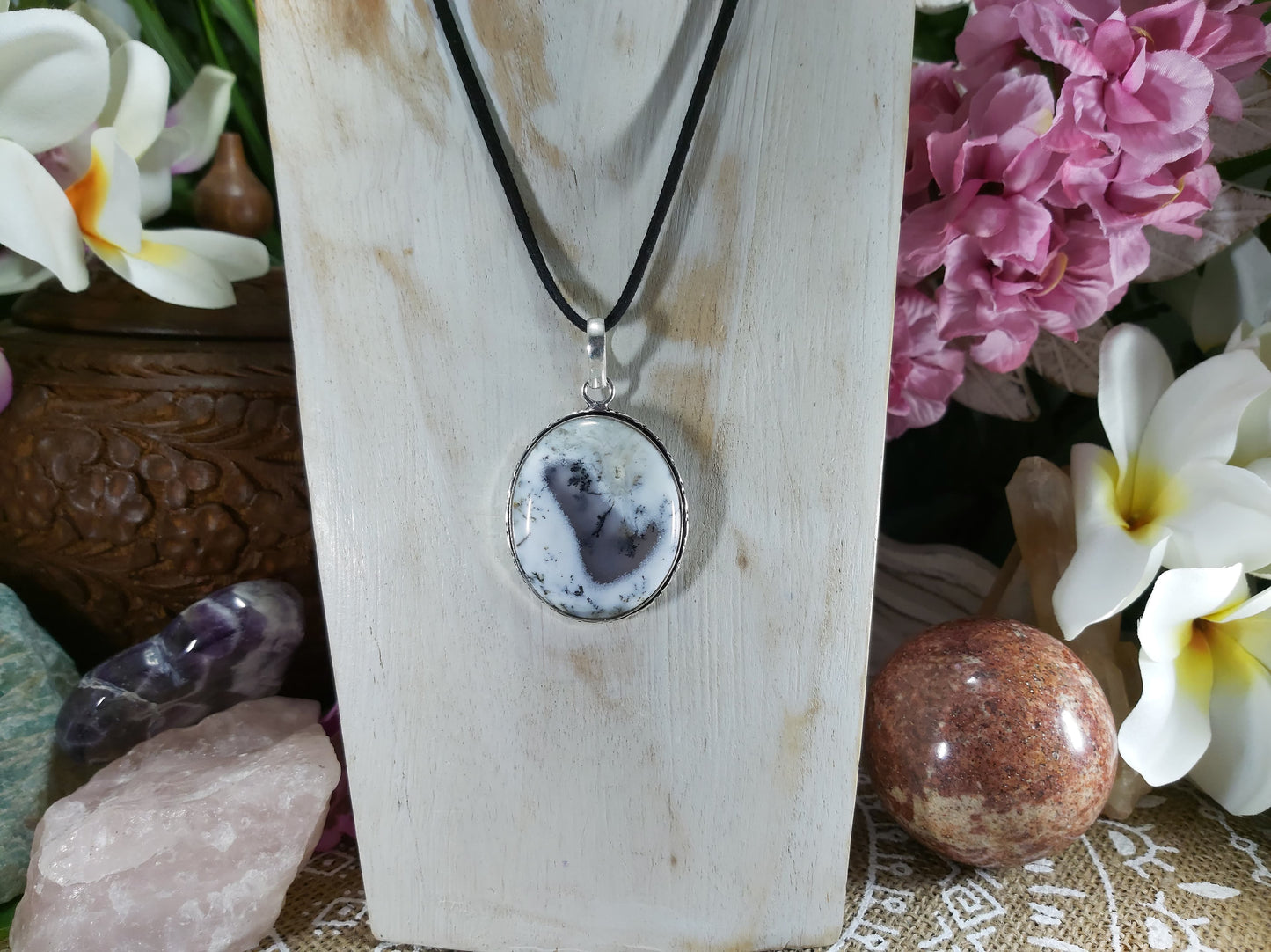 Dendritic Opal Pendant (E391)