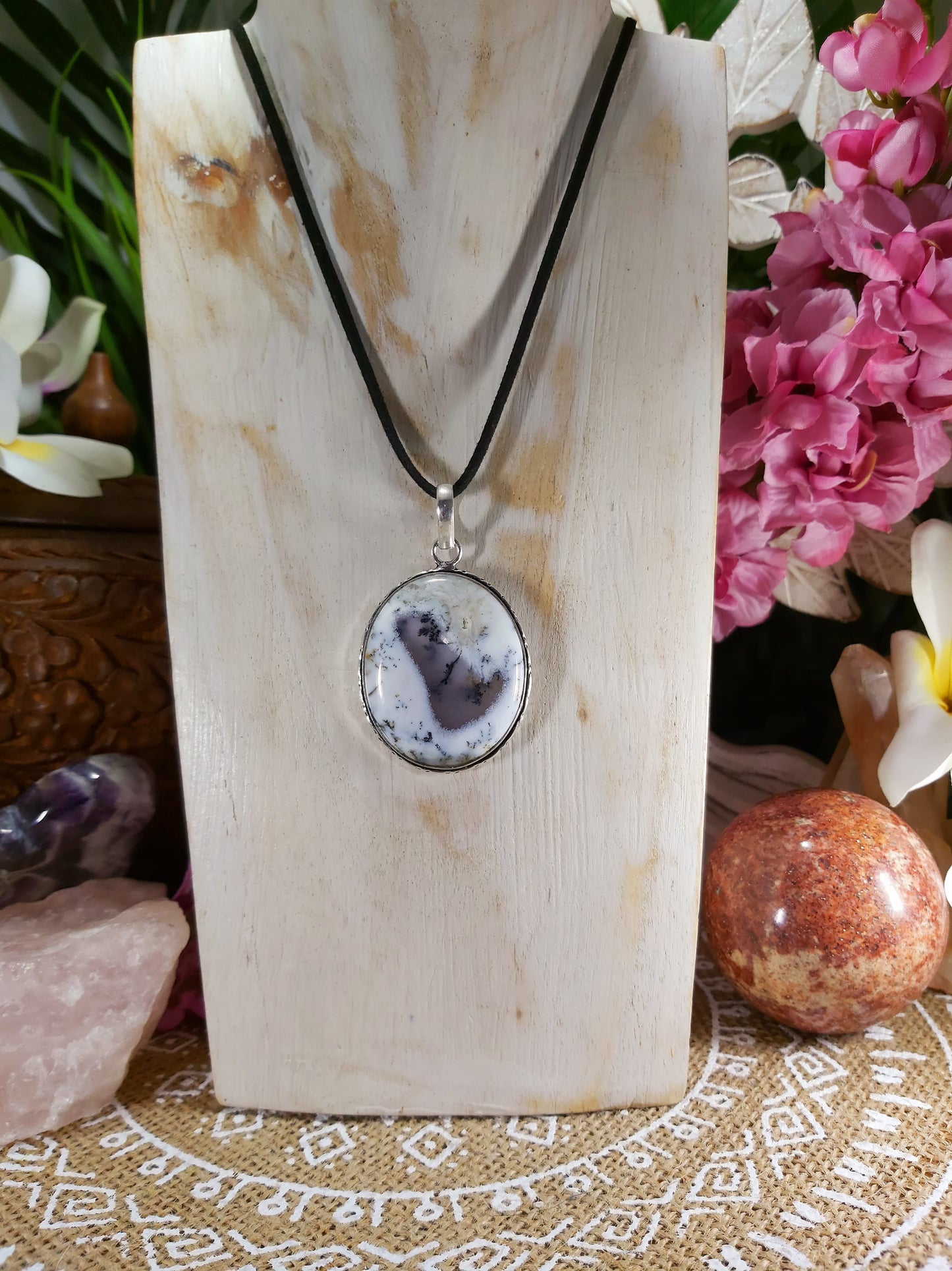 Dendritic Opal Pendant (E391)