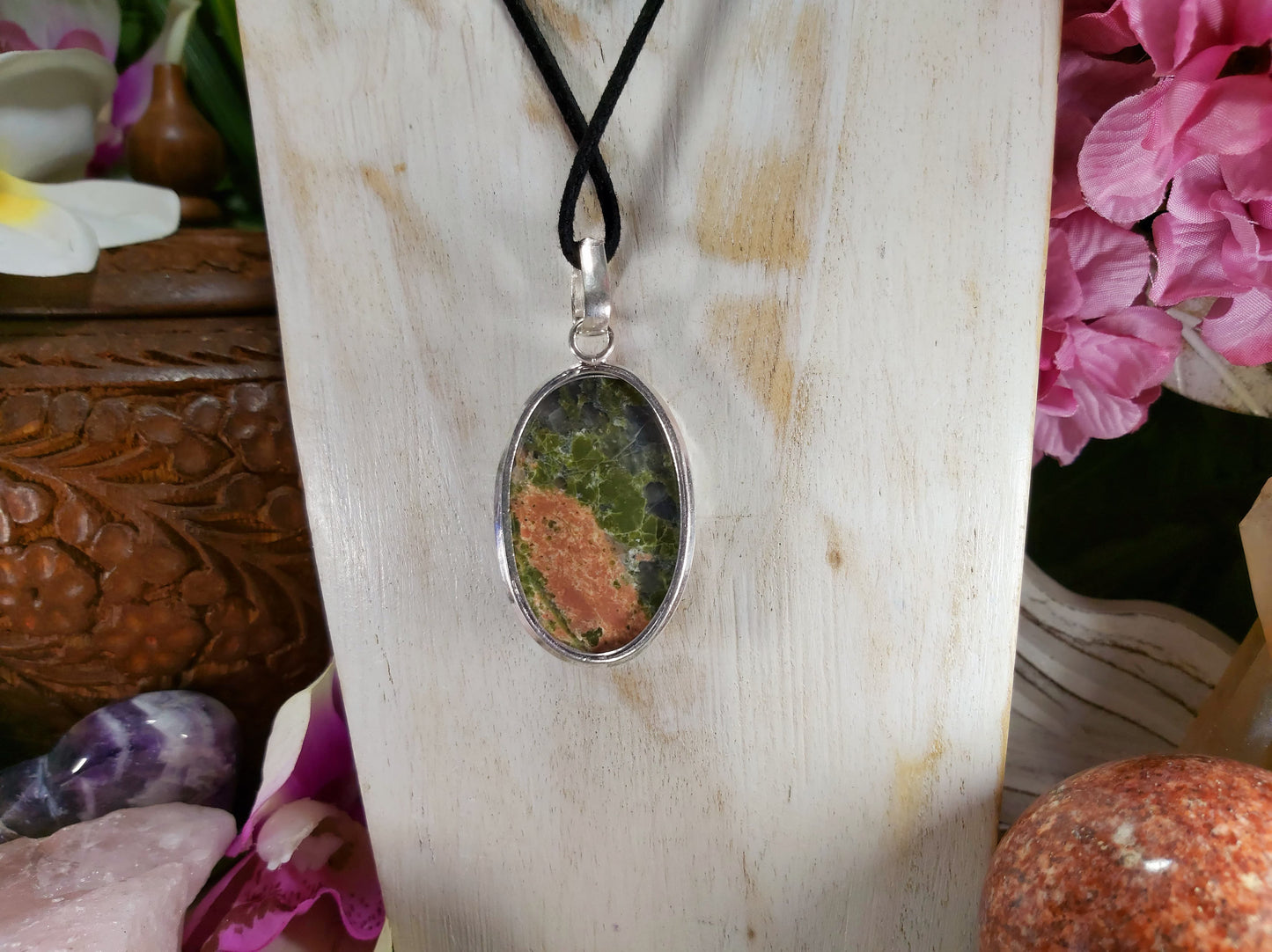 Unakite Emotional Release Pendant (E404)