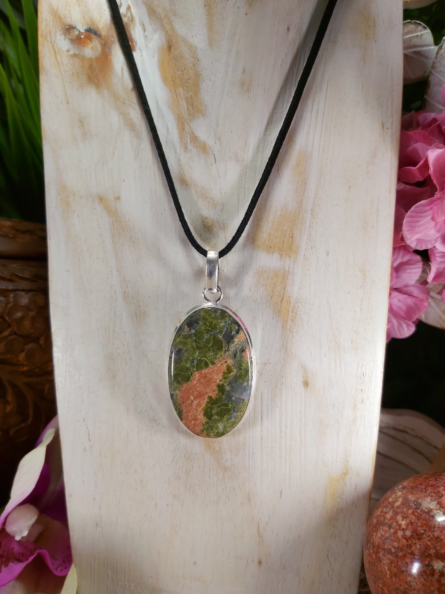 Unakite Emotional Release Pendant (E404)