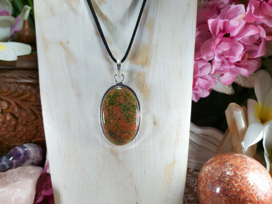 Unakite Emotional Release Pendant (E405)