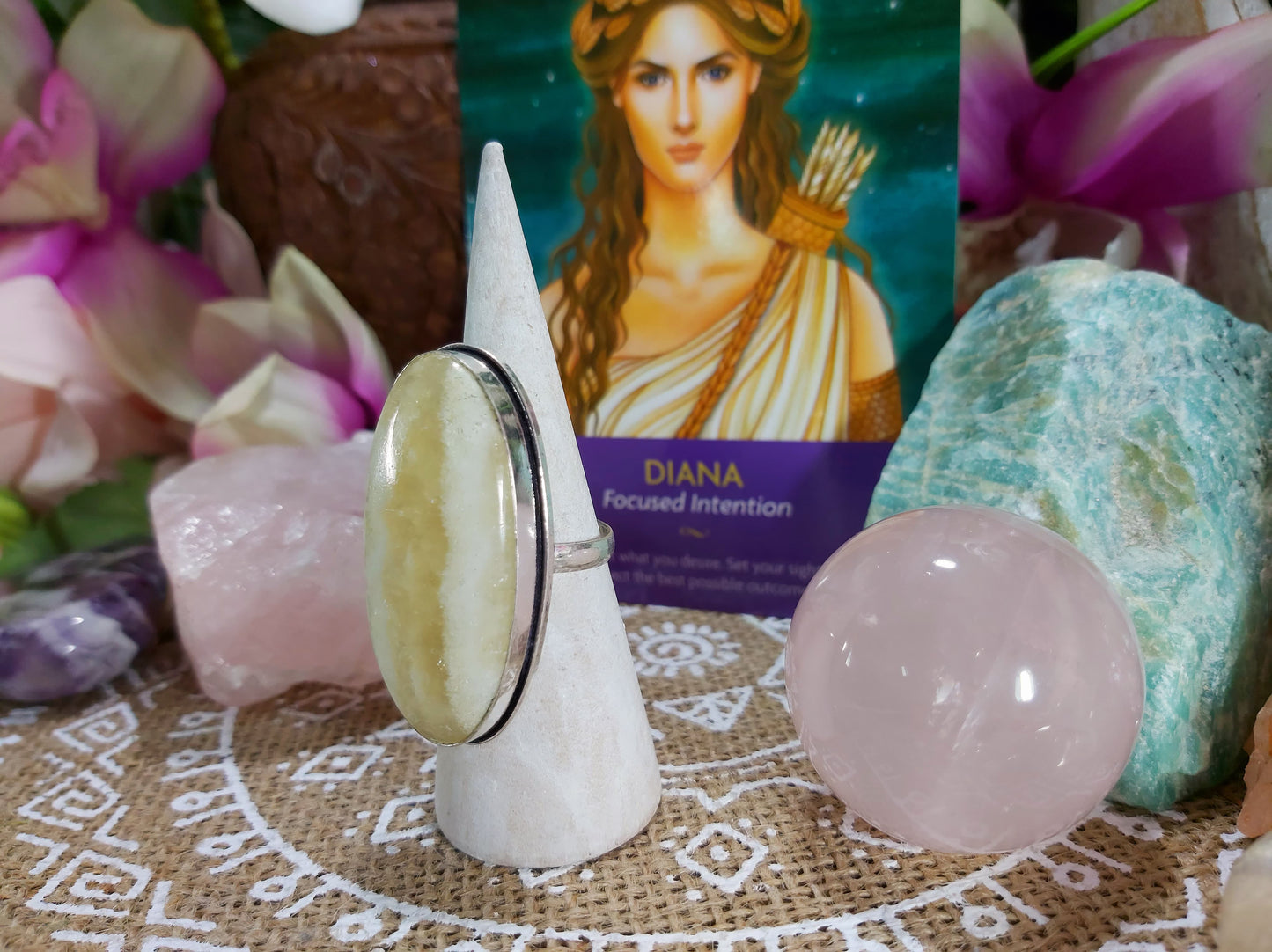 Agate Wellbeing Ring Size US 9.5 (E504)