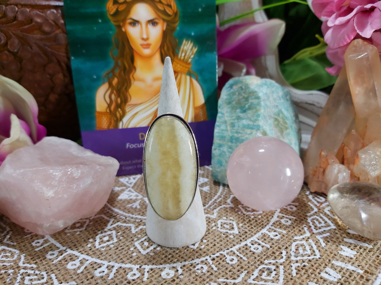 Agate Wellbeing Ring Size US 9.5 (E504)