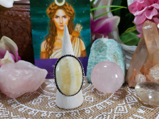 Agate Wellbeing Ring Size US 10.5 (E505)