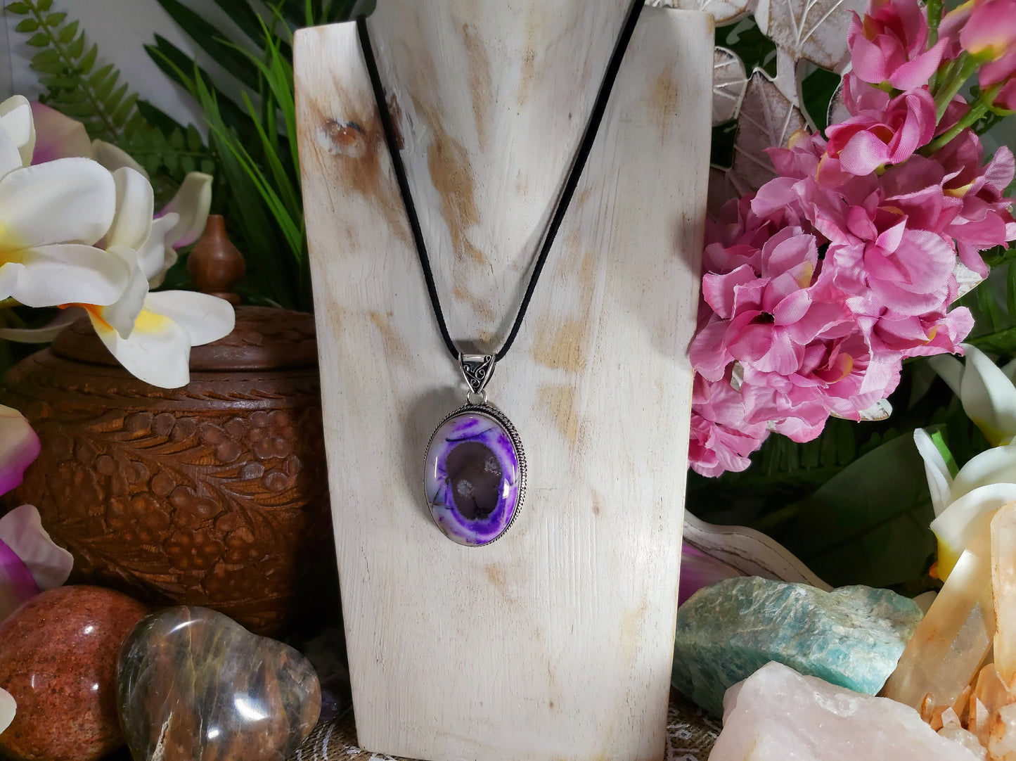 Dendritic Opal Hope to Life Pendant (E531)