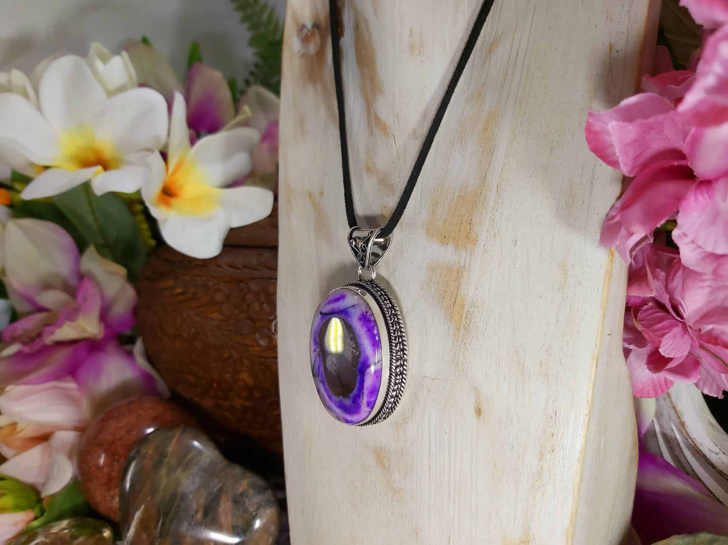 Dendritic Opal Hope to Life Pendant (E531)