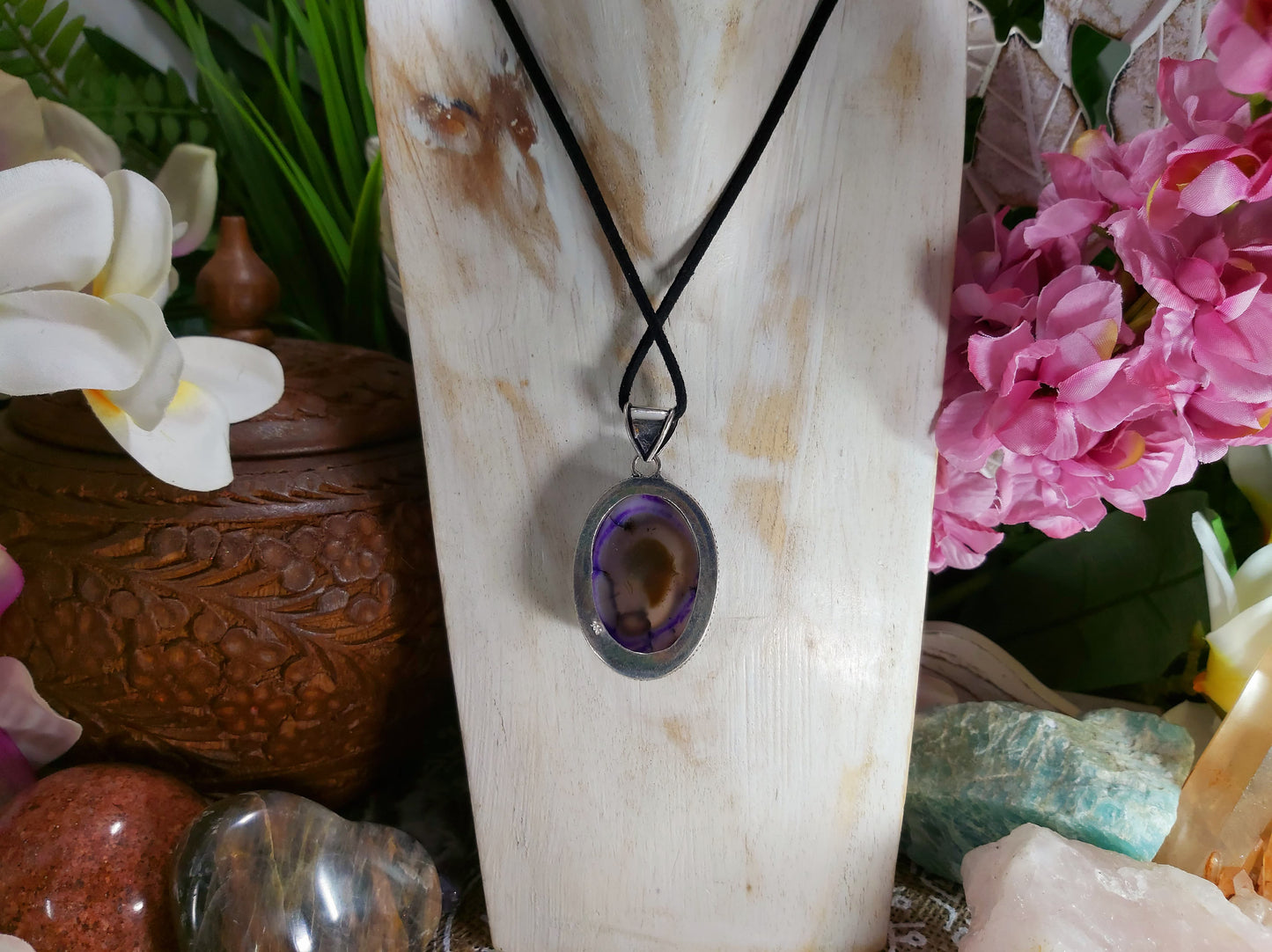 Dendritic Opal Hope to Life Pendant (E531)