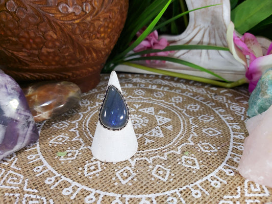 Labradorite Self Discovery Gemstone Ring Size US 9 (E594)