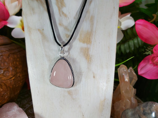 Rose Quartz Self Love Pendant (E649)