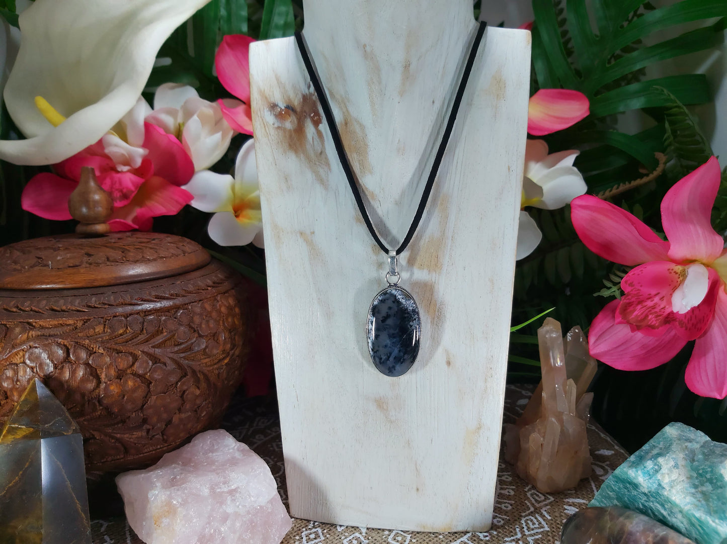 Dendritic Opal Hope Pendant (E656)