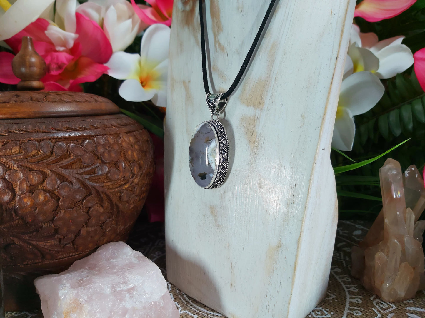 Dendritic Opal Hope Pendant (E657)