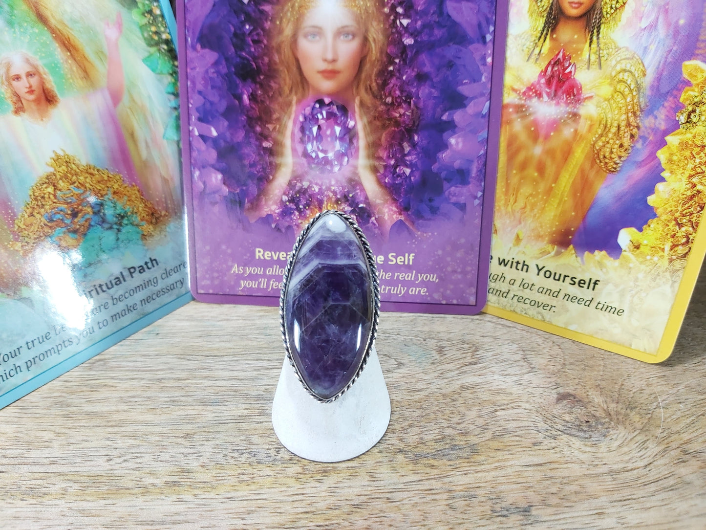 Amethyst Clarity & Wisdom Ring Size US 7.5 (E66)