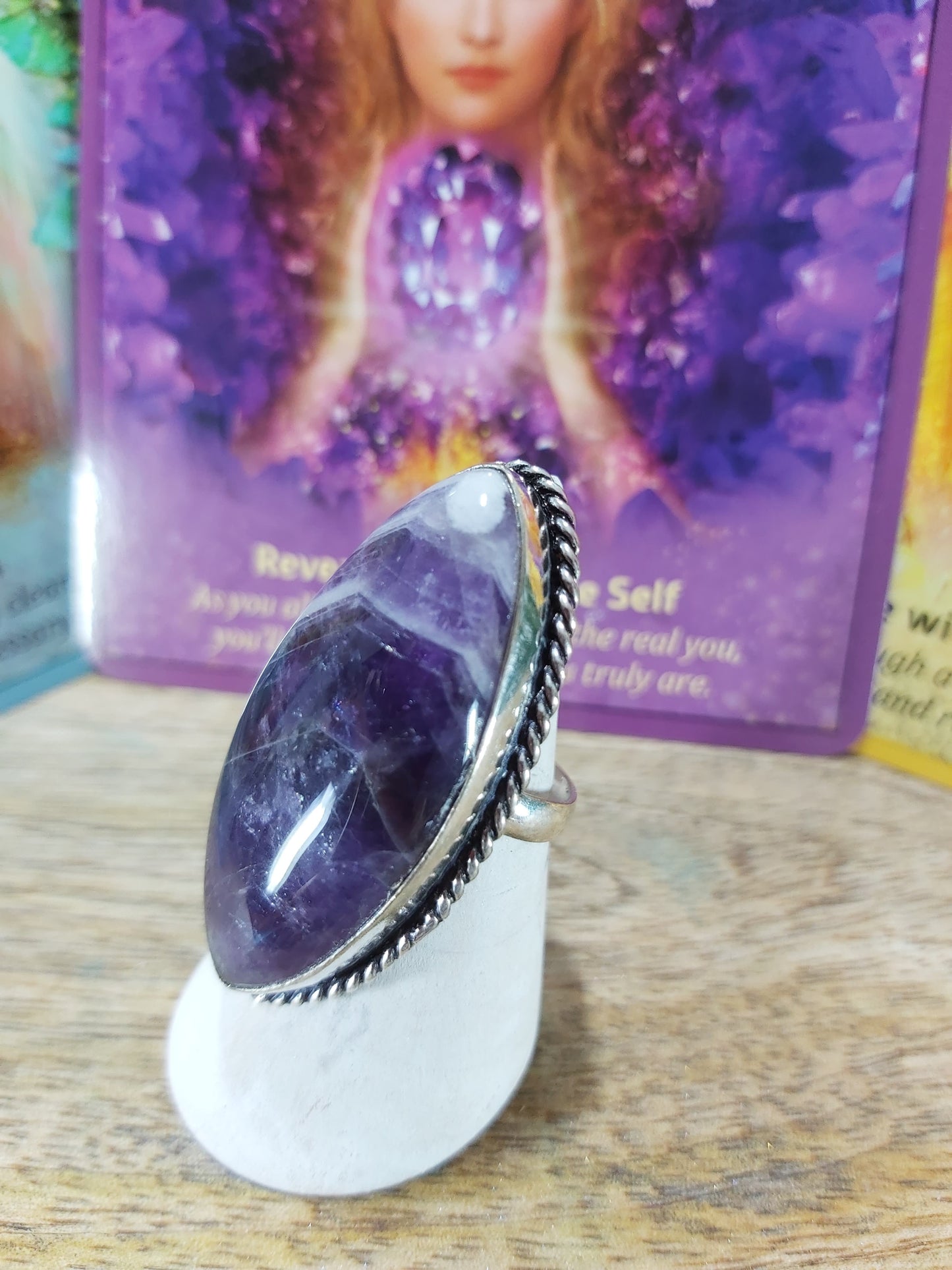 Amethyst Clarity & Wisdom Ring Size US 7.5 (E66)