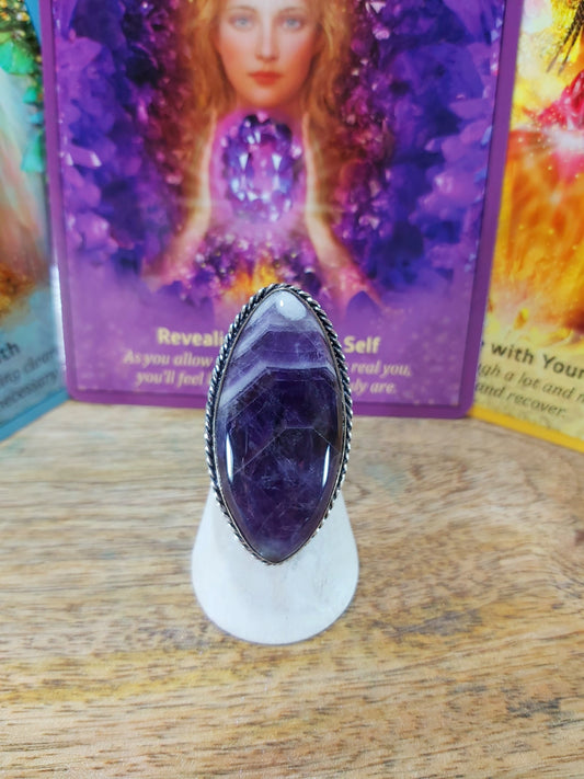 Amethyst Clarity & Wisdom Ring Size US 7.5 (E66)