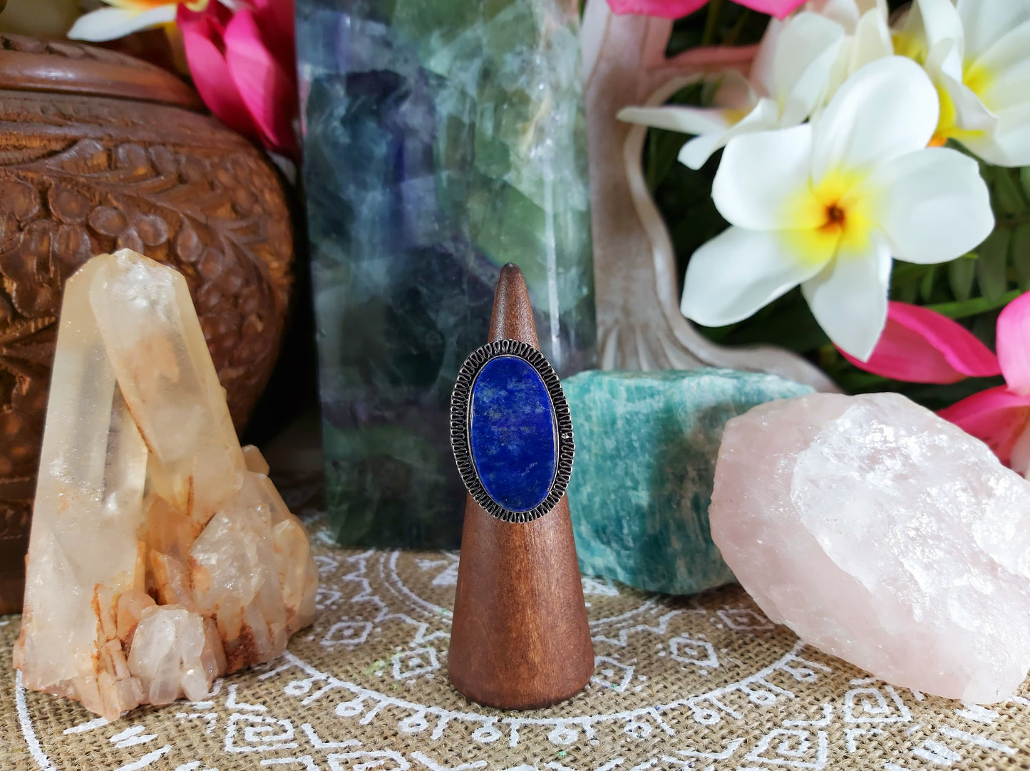 Lapis Lazuli Self Expression Ring Size US 6 (E705)