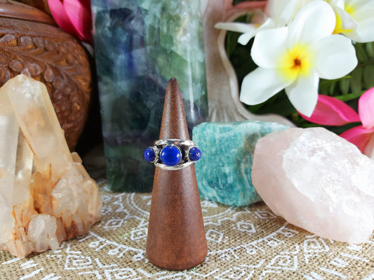Lapis Lazuli Self Expression Ring Size US 6 (E706)
