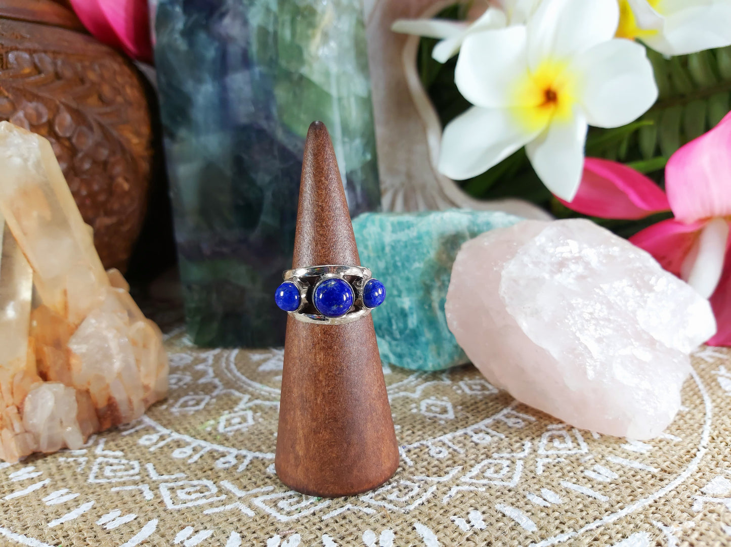 Lapis Lazuli Self Expression Ring Size US 8 (E708)