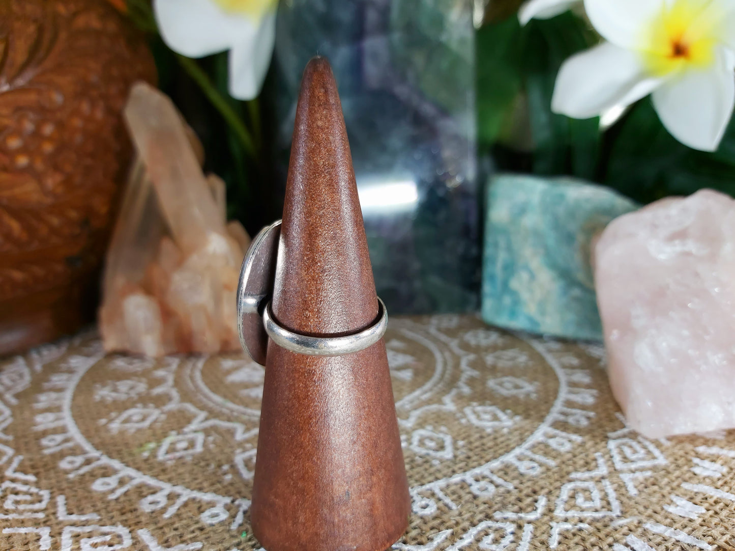 Labradorite Inner Spirit Gemstone Ring Size US 9.5 (E764)