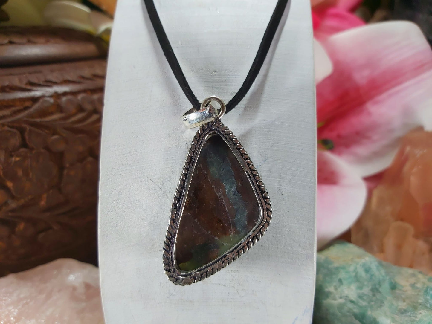 Chrysoprase Forgiveness Pendant (E968)
