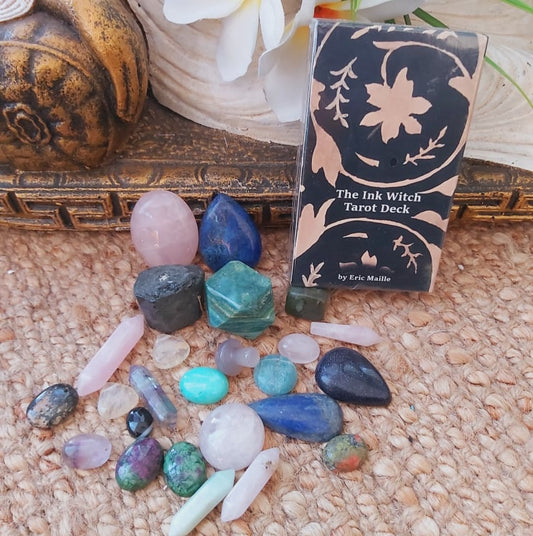 24 Gemstone Pack with FREE Mini Tarot Deck (FT27)
