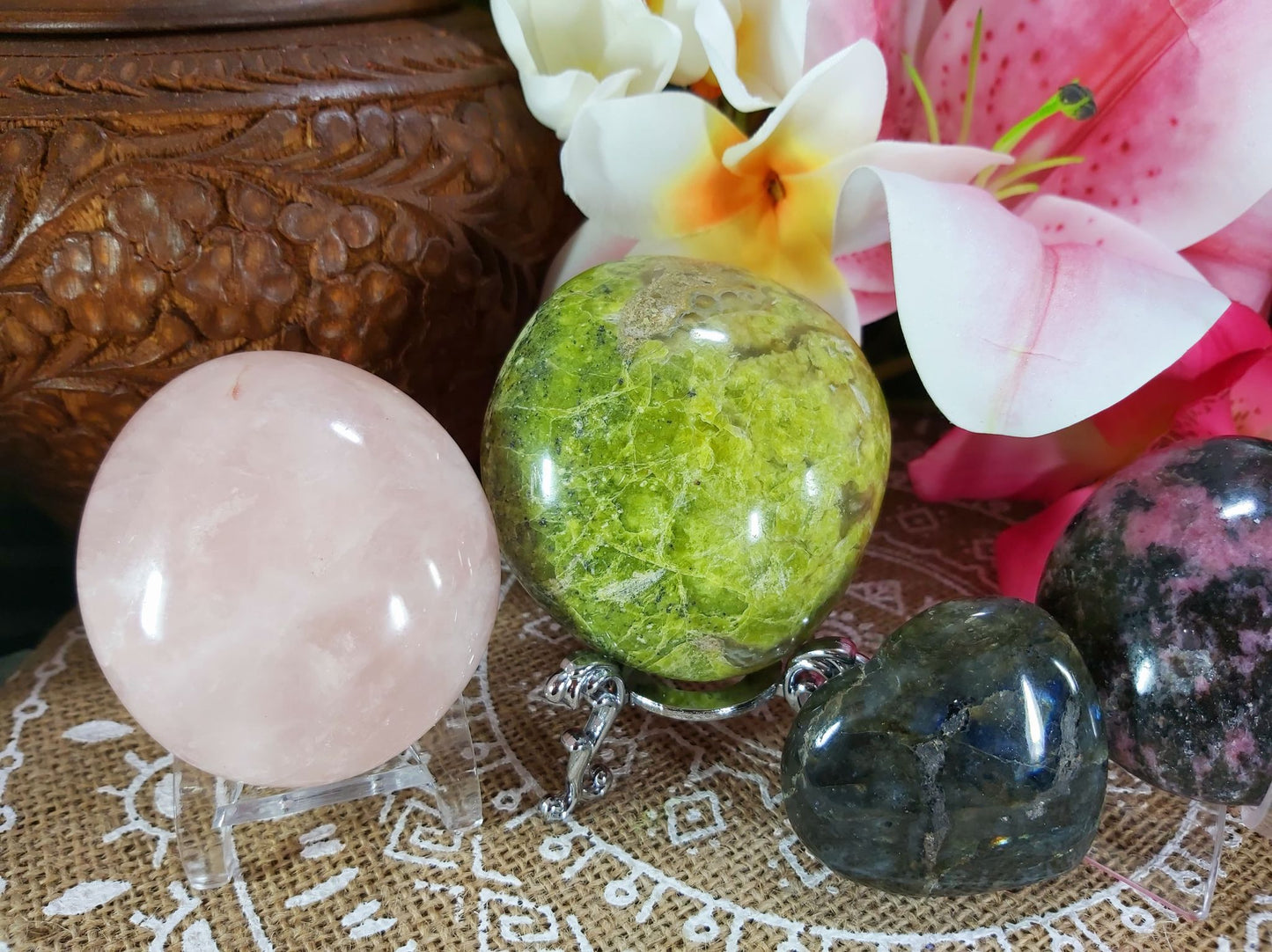 Third Eye & Heart Chakra Crystal Pack Of 4 (#3)