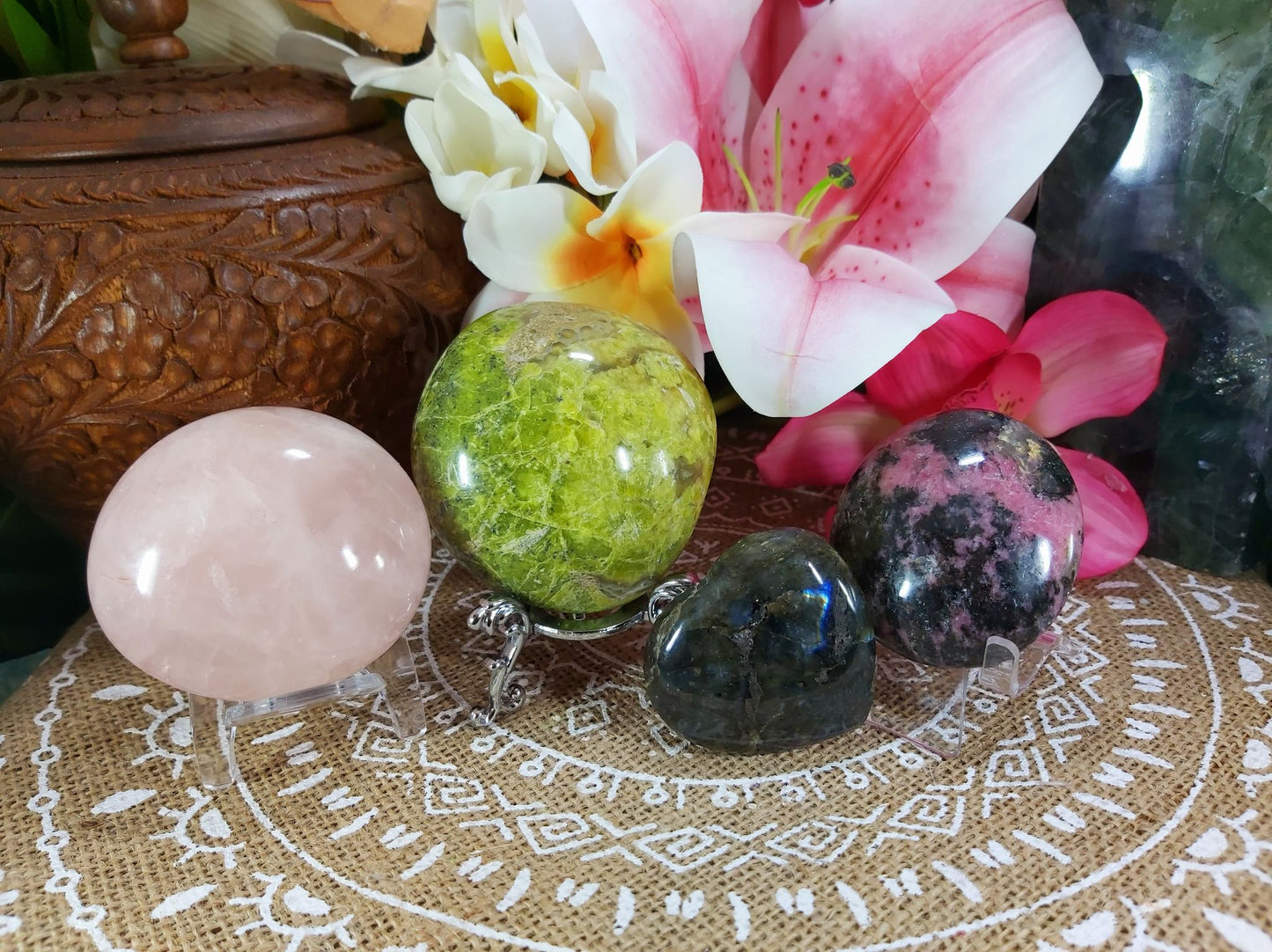 Third Eye & Heart Chakra Crystal Pack Of 4 (#3)