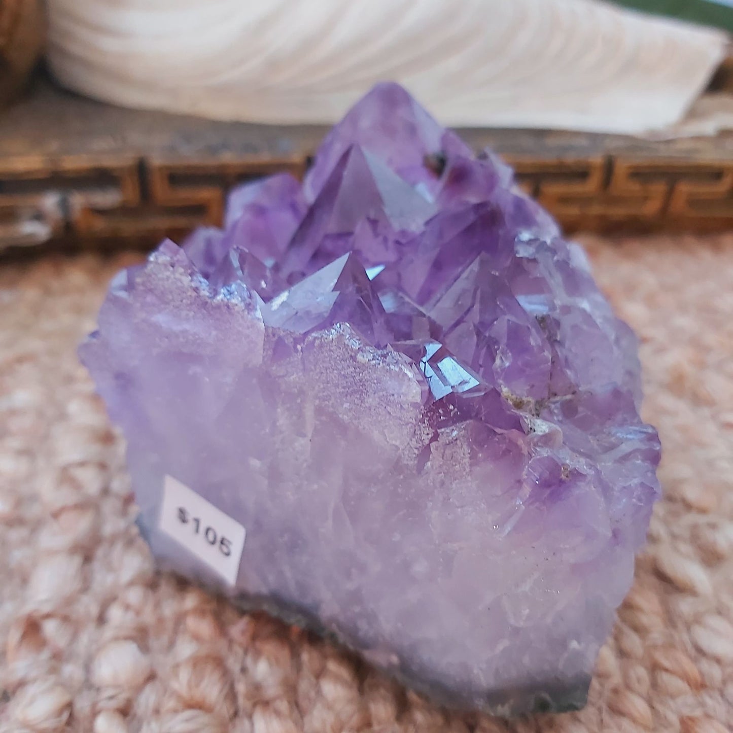 Amethyst Cluster Protection Goddess 697 gms (GEM136)