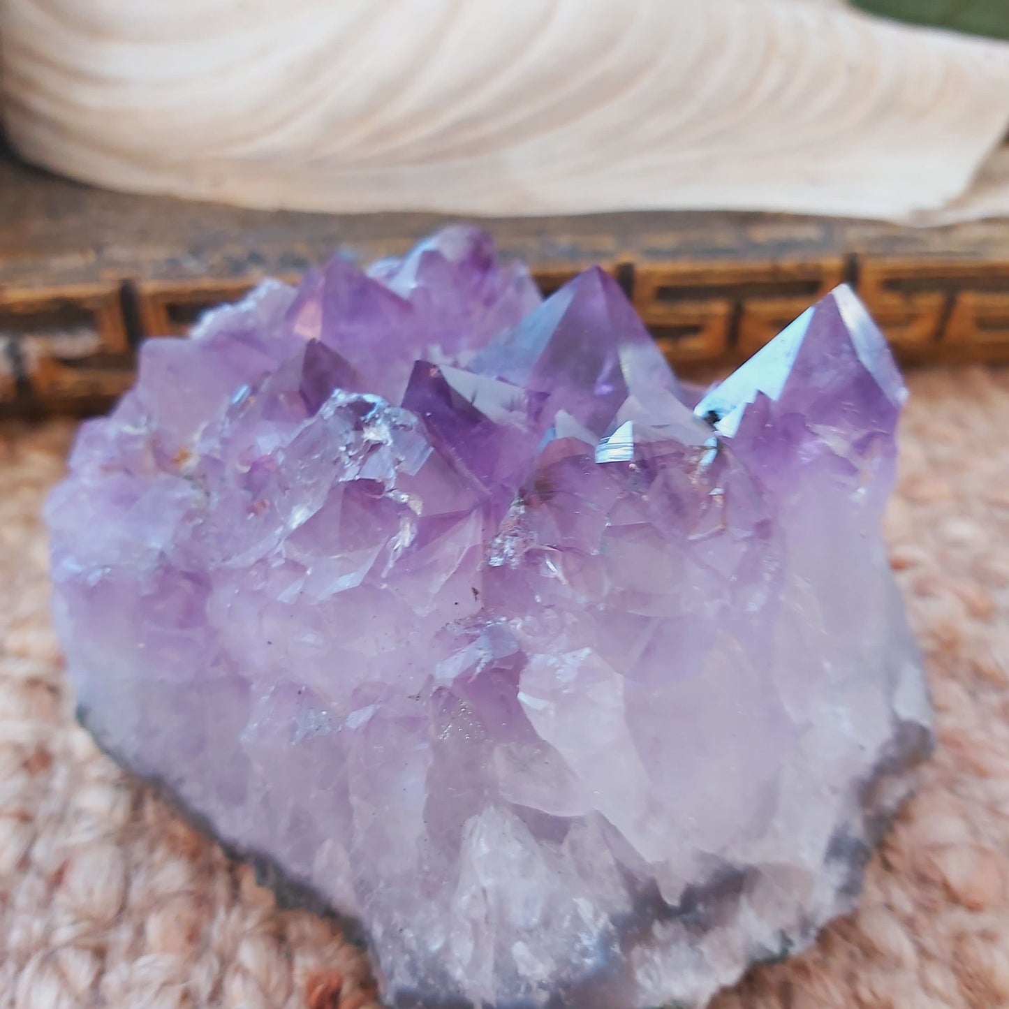 Amethyst Cluster Protection Goddess 697 gms (GEM136)