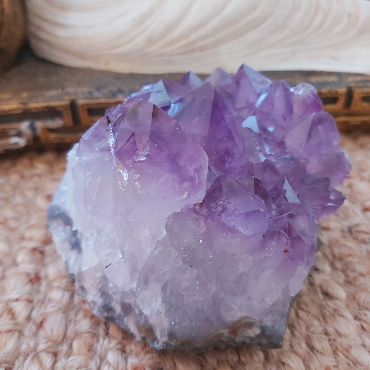 Amethyst Cluster Protection Goddess 697 gms (GEM136)