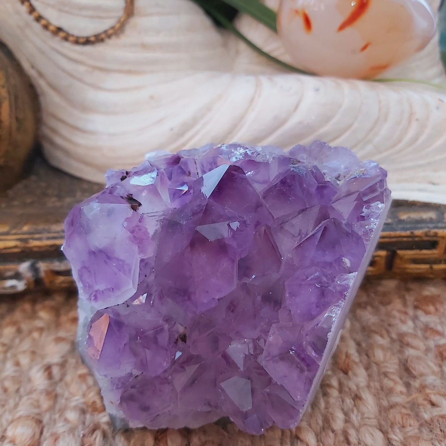 Amethyst Cluster Protection Goddess 697 gms (GEM136)
