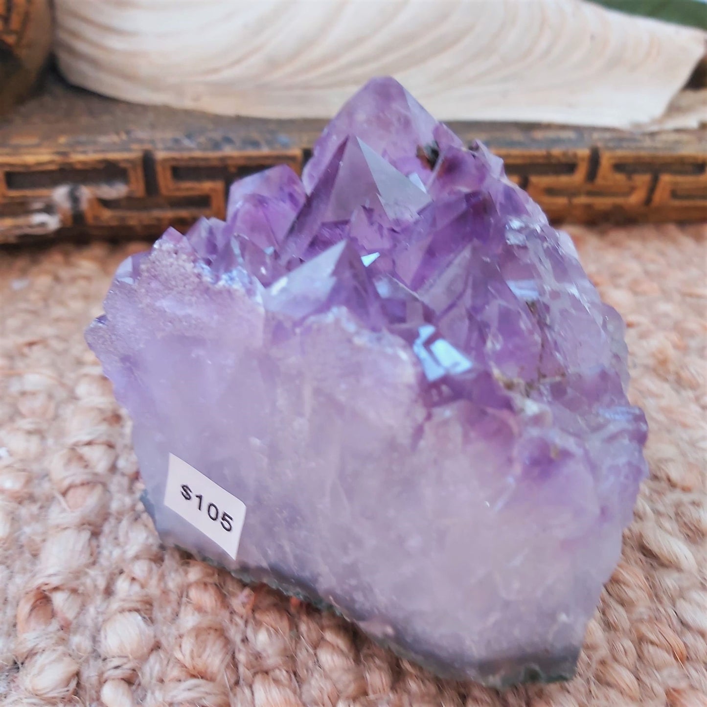 Amethyst Cluster Protection Goddess 697 gms (GEM136)
