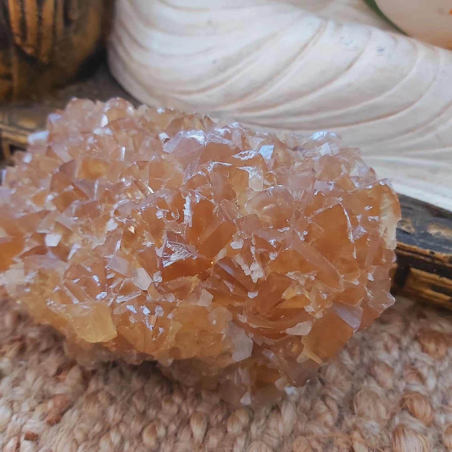 Honey Calcite Clarity Crystal 797 gms (GEM138)