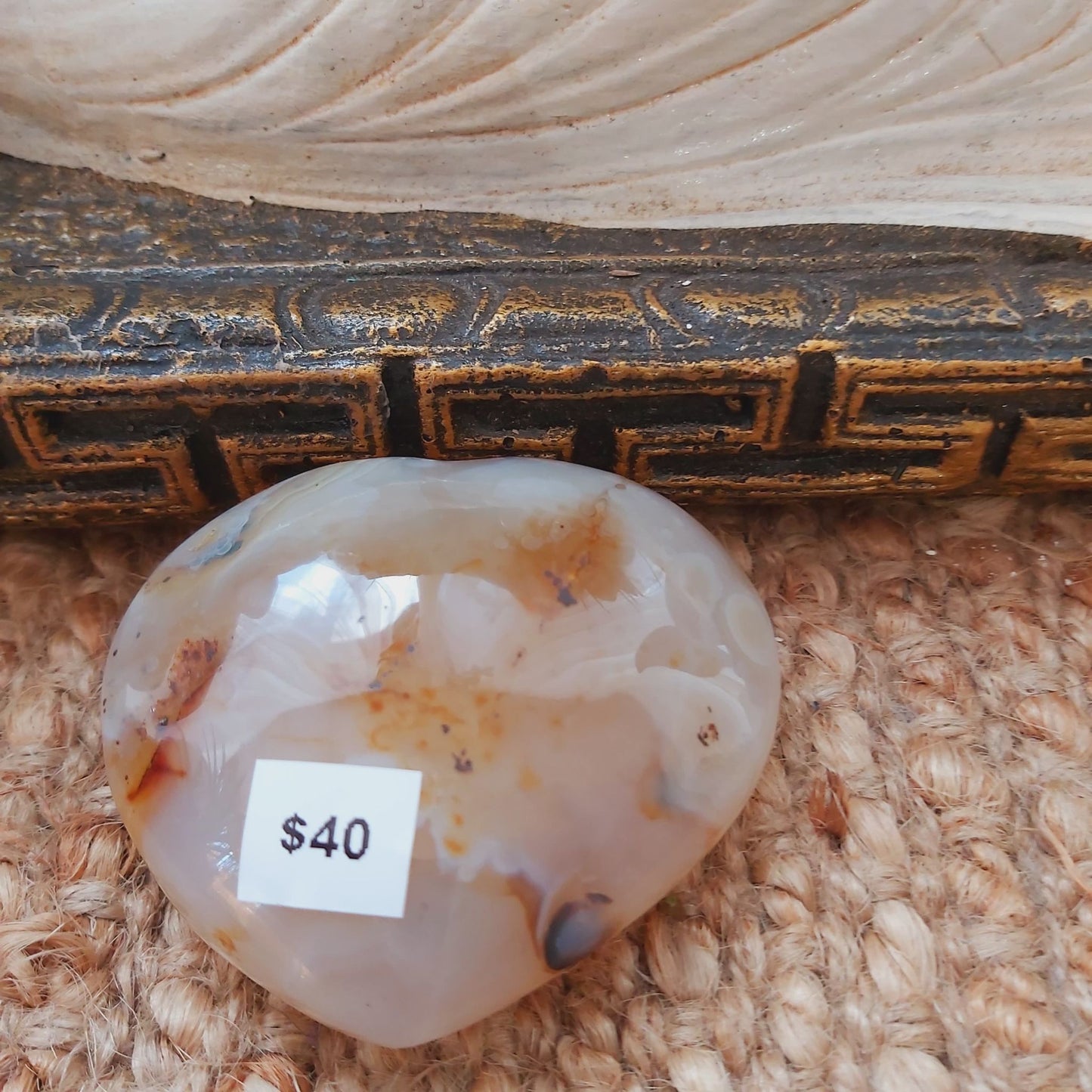 Heart Agate Crystal Gemstone 163 gms  (GEM141)