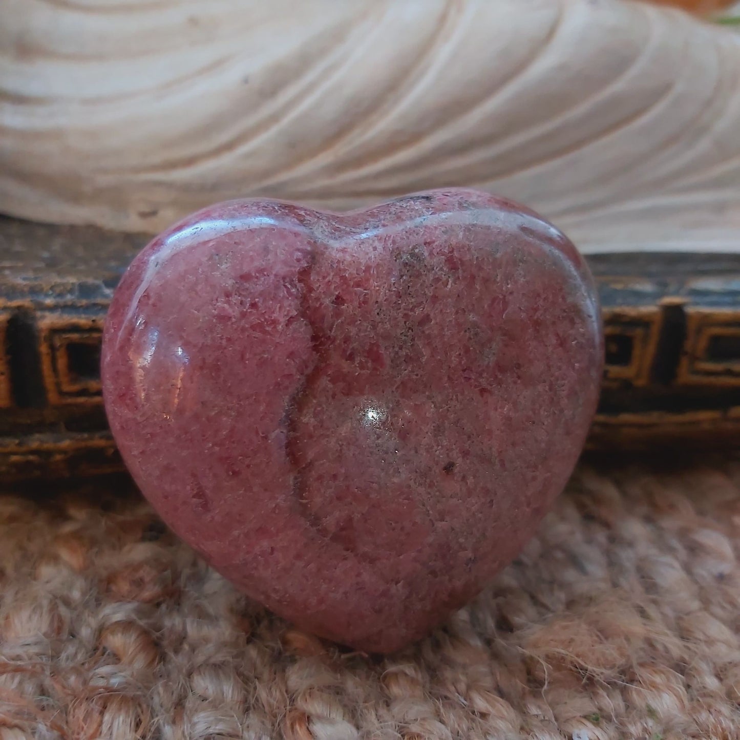 Rhodonite Heart Crystal 182 gms (GEM148)