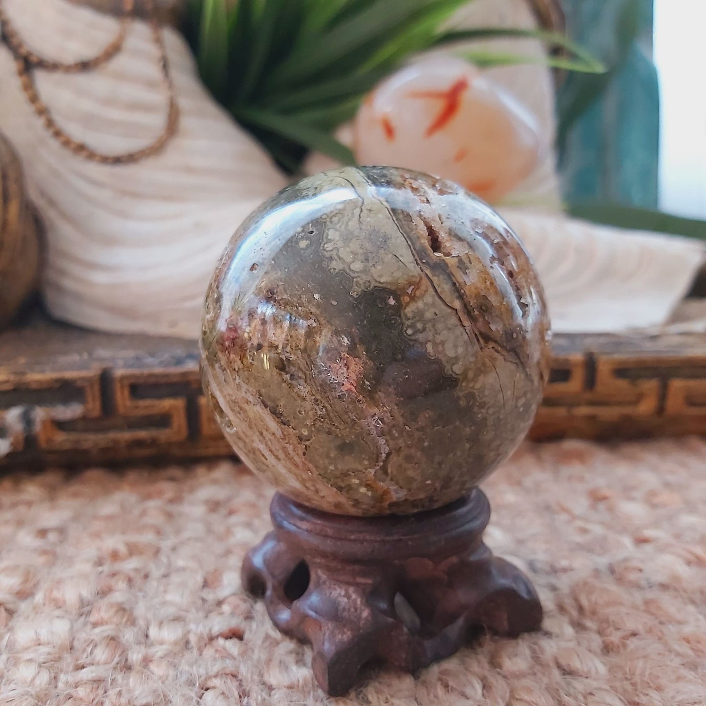 Ocean Jasper Gemstone 305 gms (GEM156)