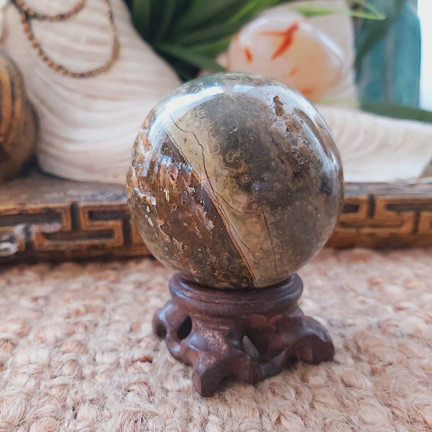 Ocean Jasper Gemstone 305 gms (GEM156)