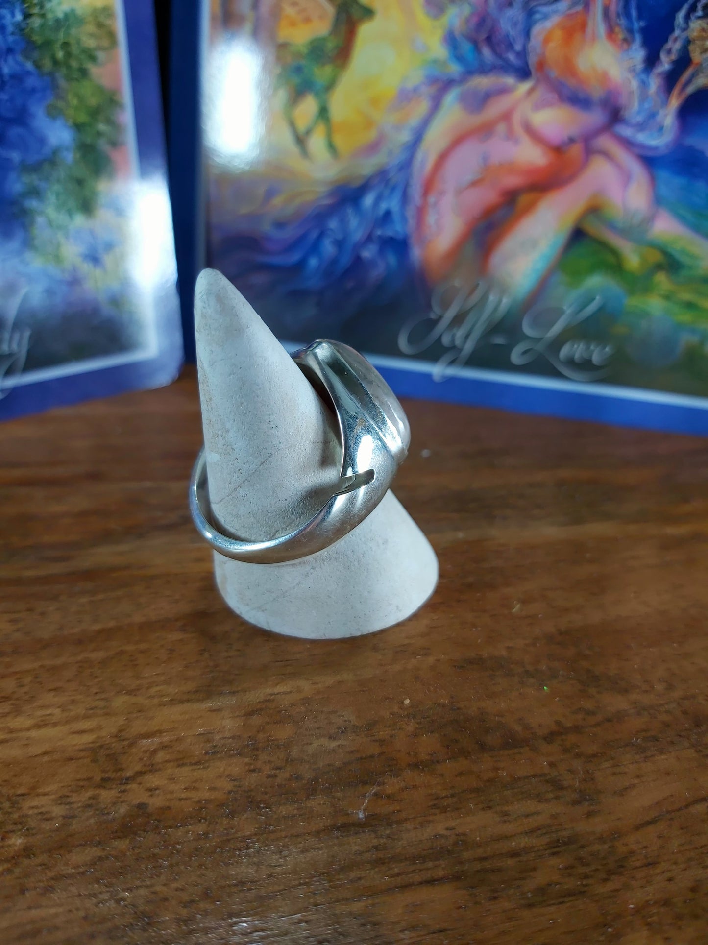 Rhodochrosite Inner Peace Ring Size US 9 (E101)