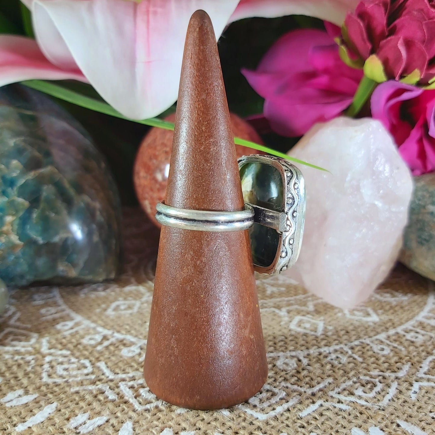 Agate Physical Well Being & Balance Ring US 9.5 (E1232)