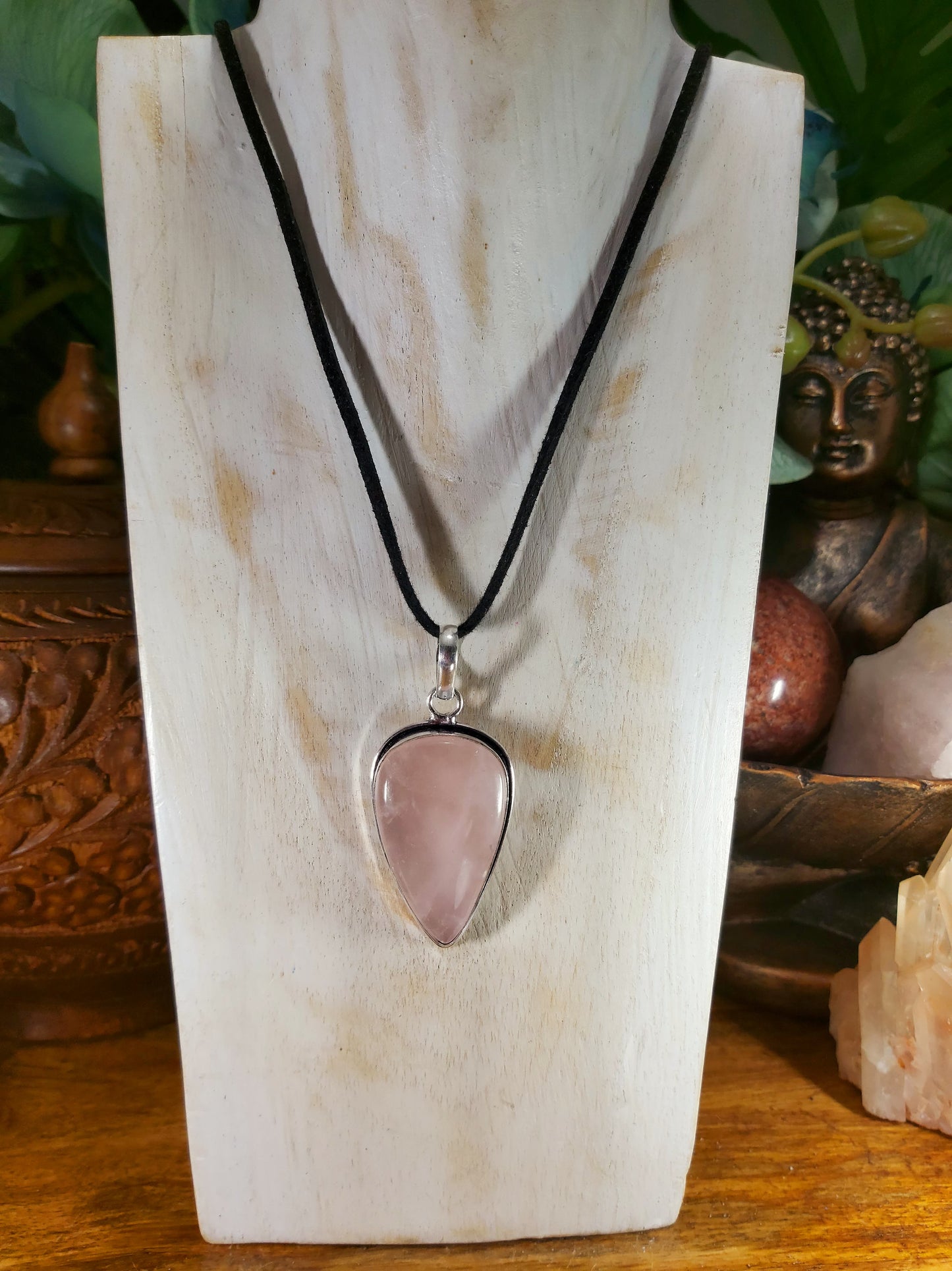 Rose Quartz Love Pendant (E127)