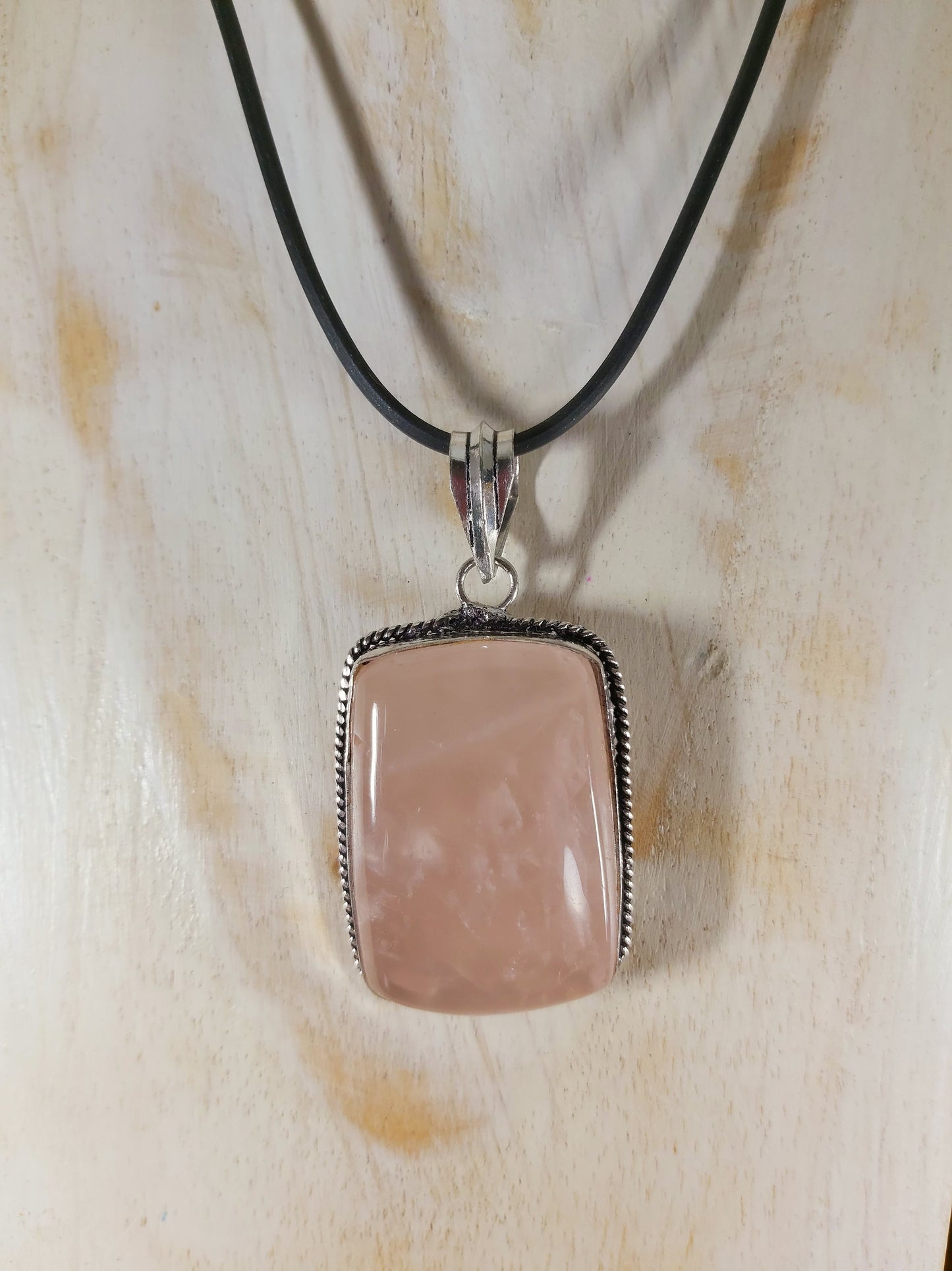 Rose Quartz True Love Pendant (E135)