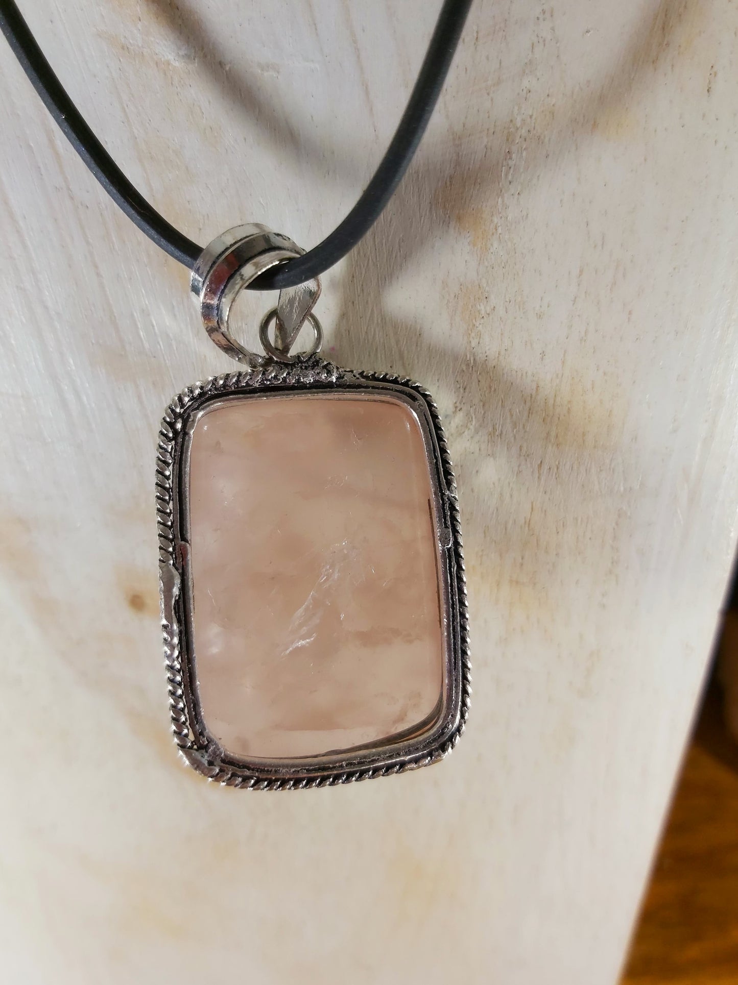 Rose Quartz True Love Pendant (E135)