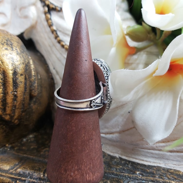 Dendritic Opal Spiritual Growth Ring US 10 (E1734)