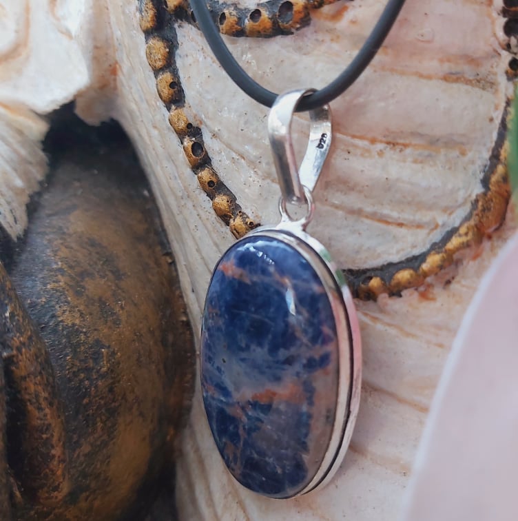 Sodalite Self-Acceptance Gemstone Pendant (E2113)