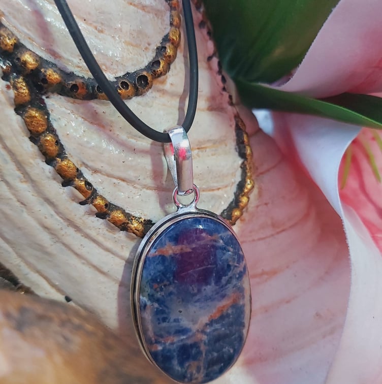 Sodalite Self-Acceptance Gemstone Pendant (E2113)